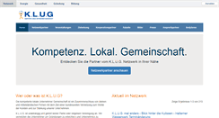 Desktop Screenshot of klug-netzwerk.de